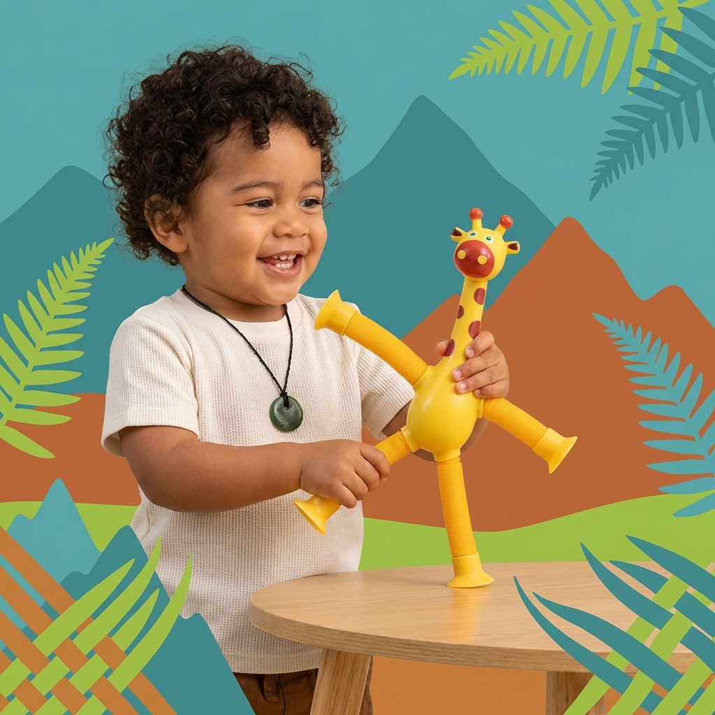 Sensory Suction Cup Giraffe Baby Toy