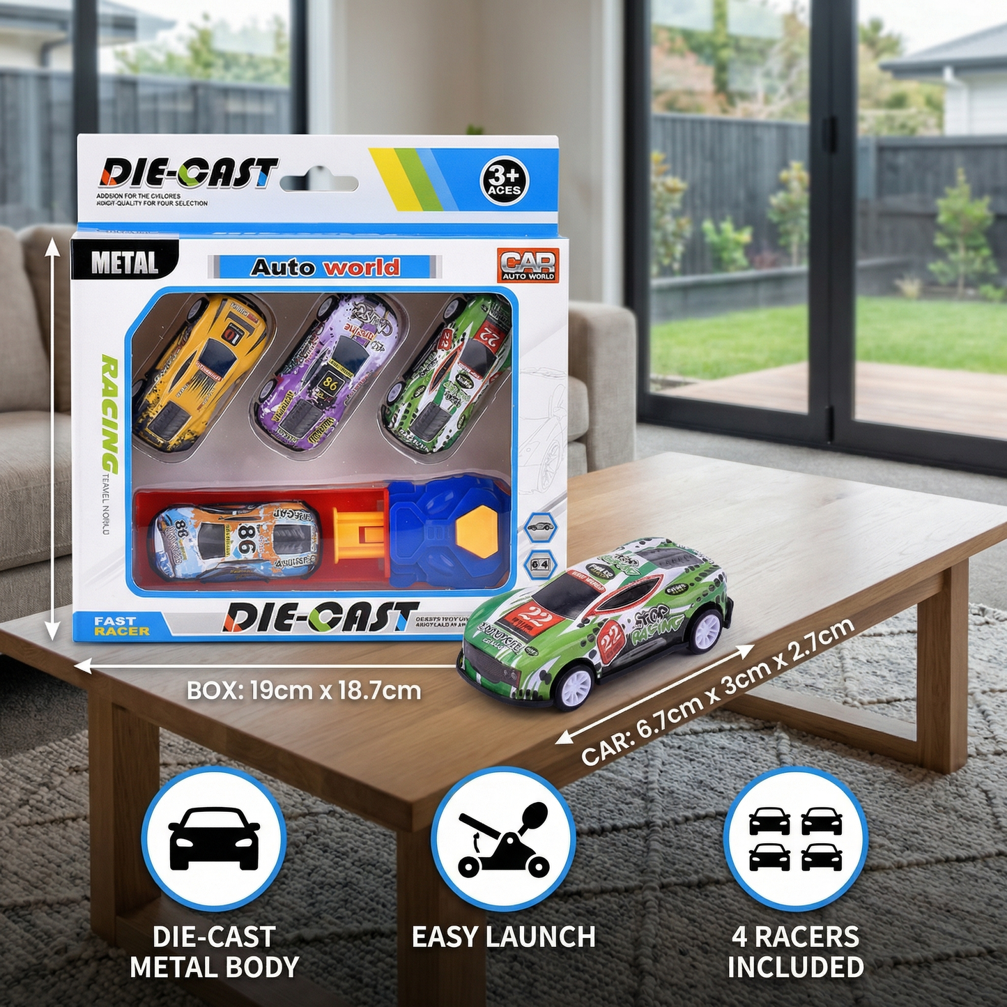 Car Catapult Racing Set
