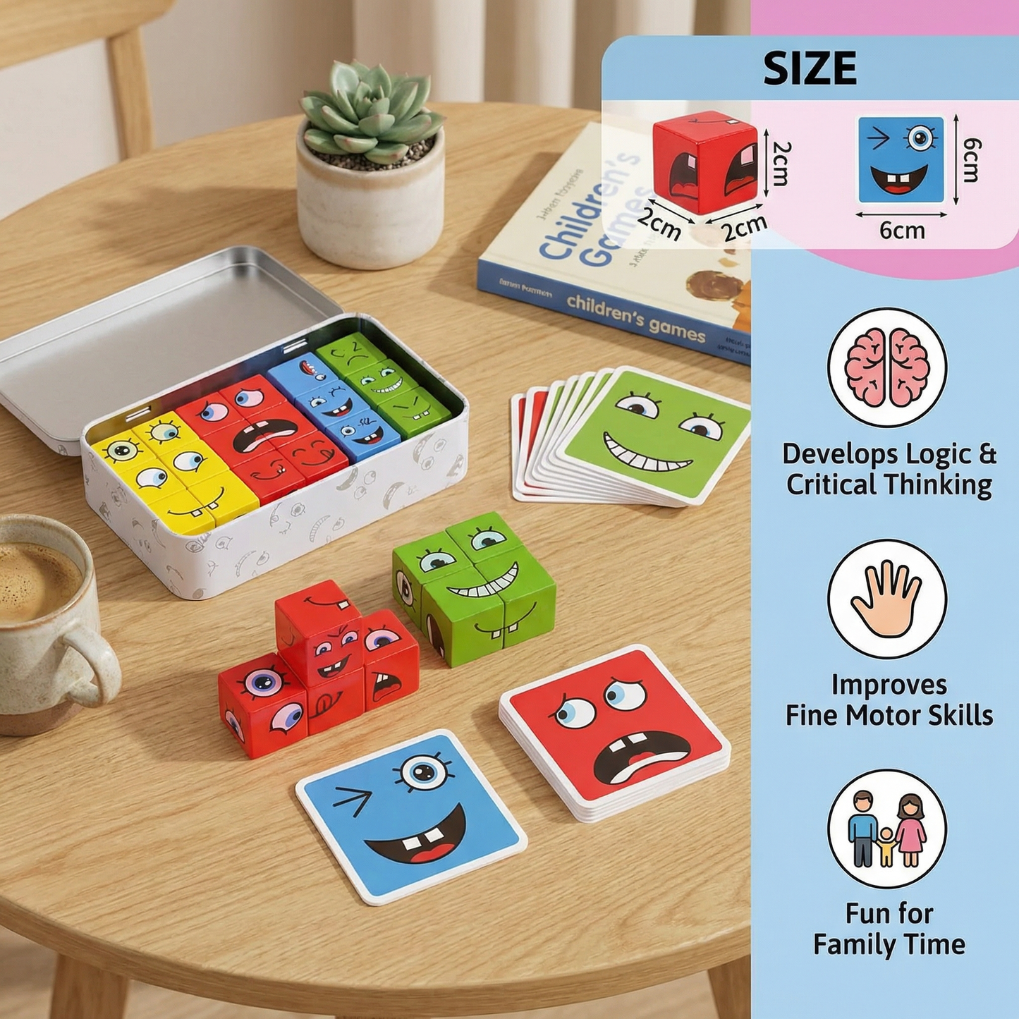 Face Puzzle Cube Game