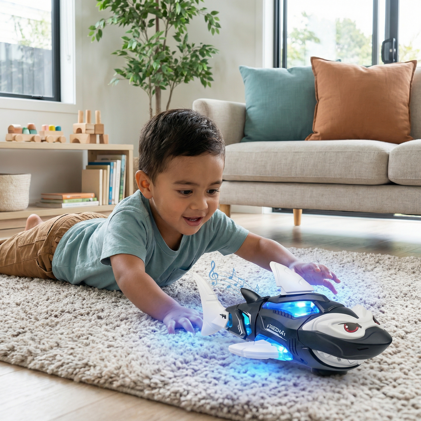 Glowing Musical Shark Kids Toy