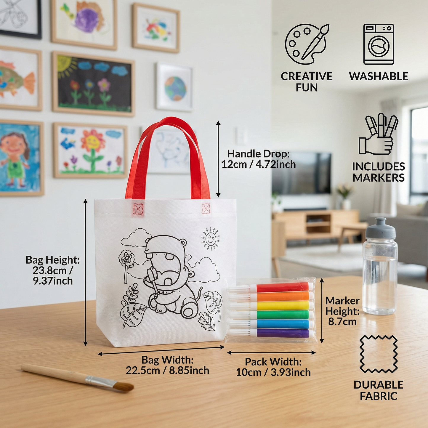 Children’s Craft and Painting Bag Set with Markers