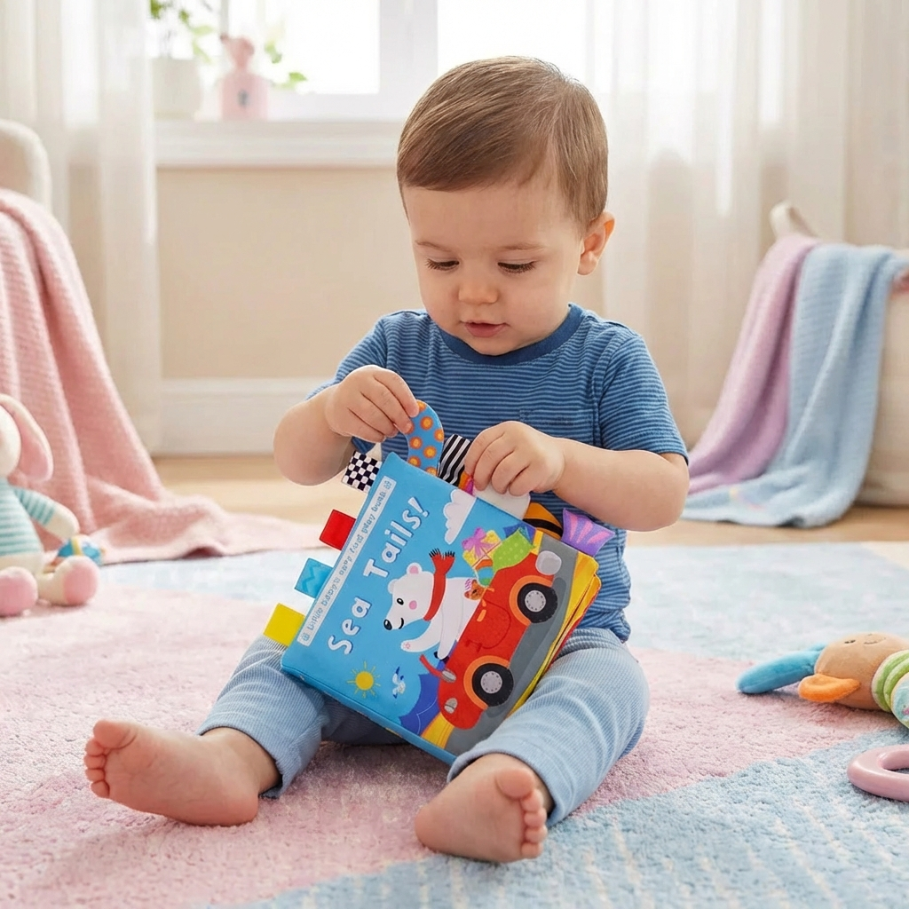 Sensory Crinkle Story Book for Toddlers