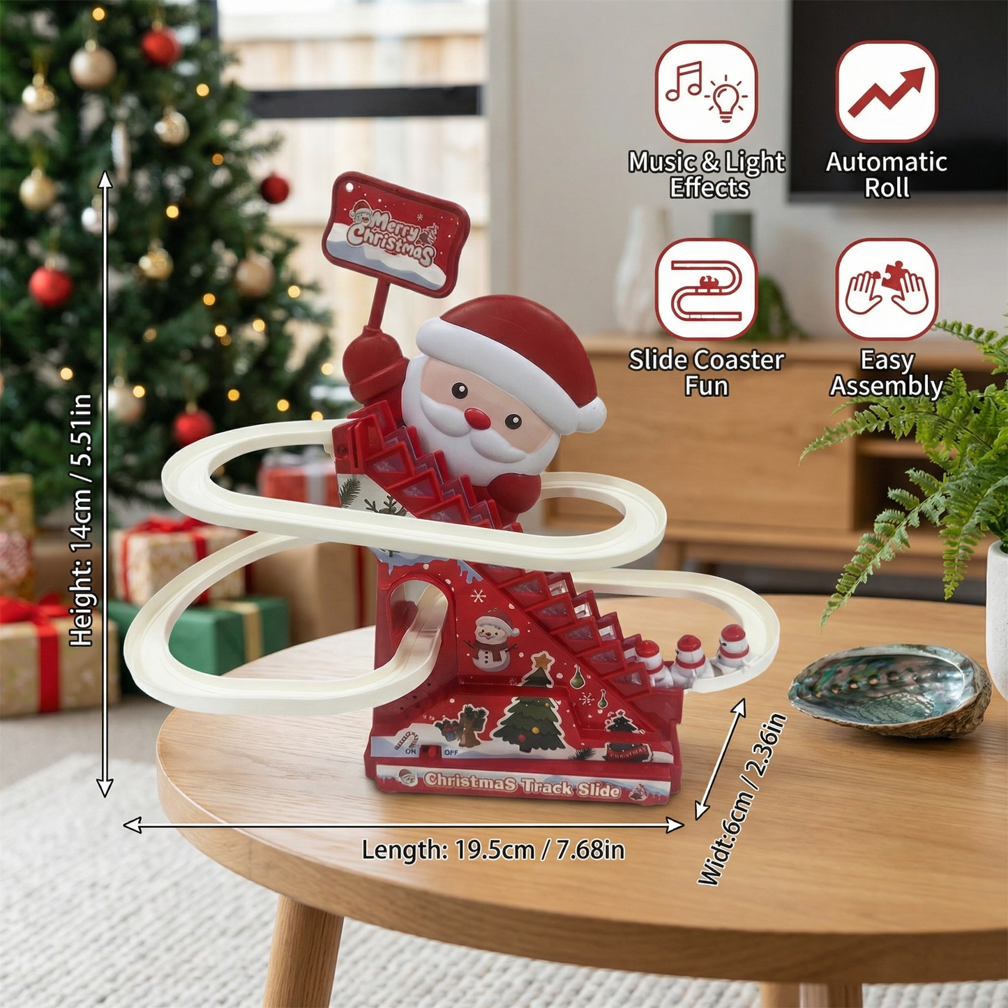 Santa Claus Slide Roller Coaster Fun