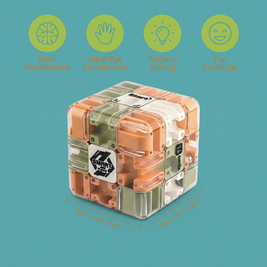 3D Labyrinth Puzzle Cube