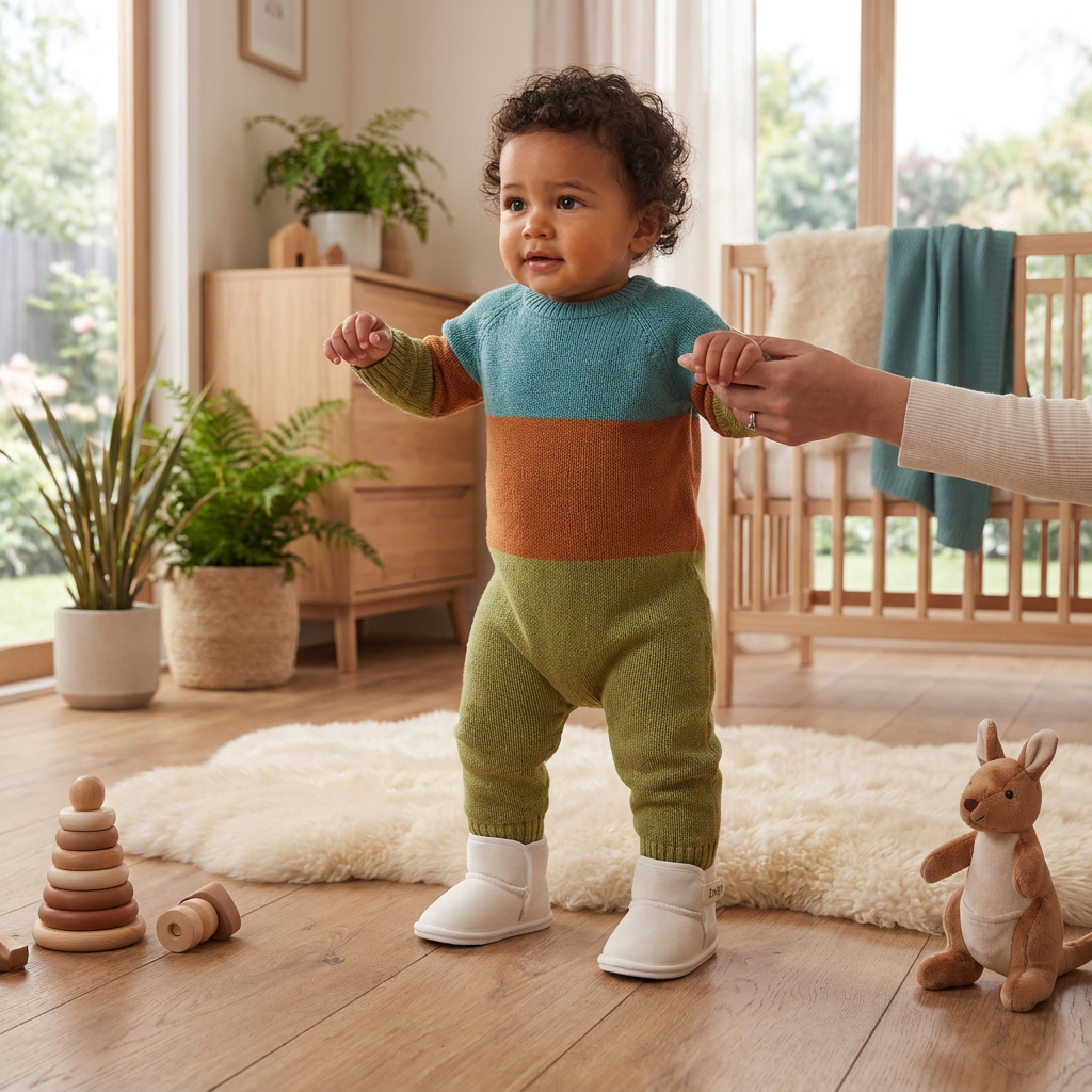 Fleece-Lined Baby Winter Boots with Soft, Non-Slip Soles