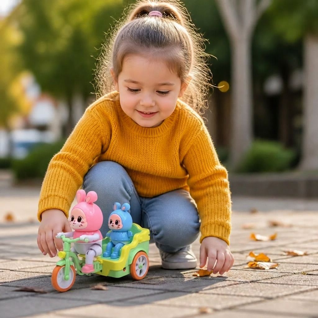 Electric Animal Tricycle β Interactive Ride-On Toy with Music & Light for Children