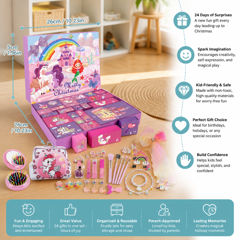 Unicorn & Princess Surprise Advent Calendar for Girls