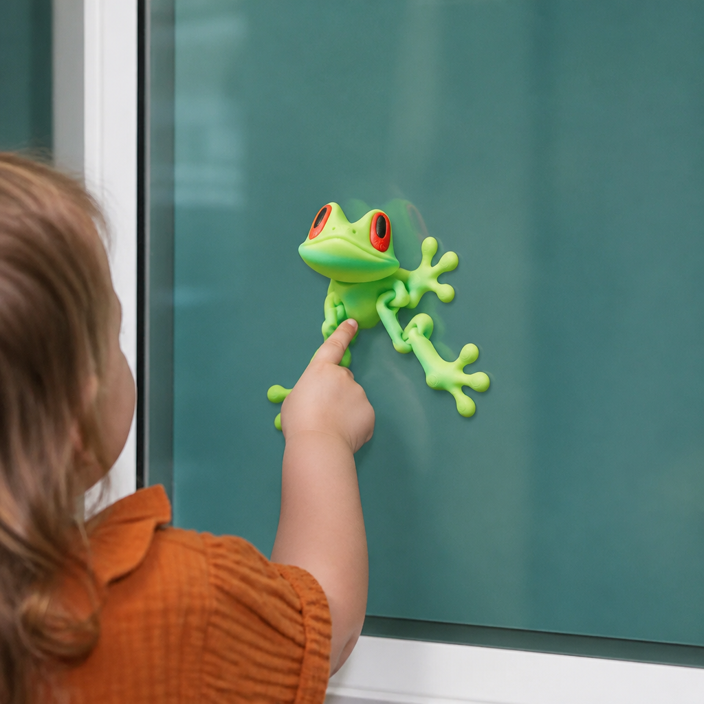 3D Printed Magnetic Flexible Frog Fidget Toy