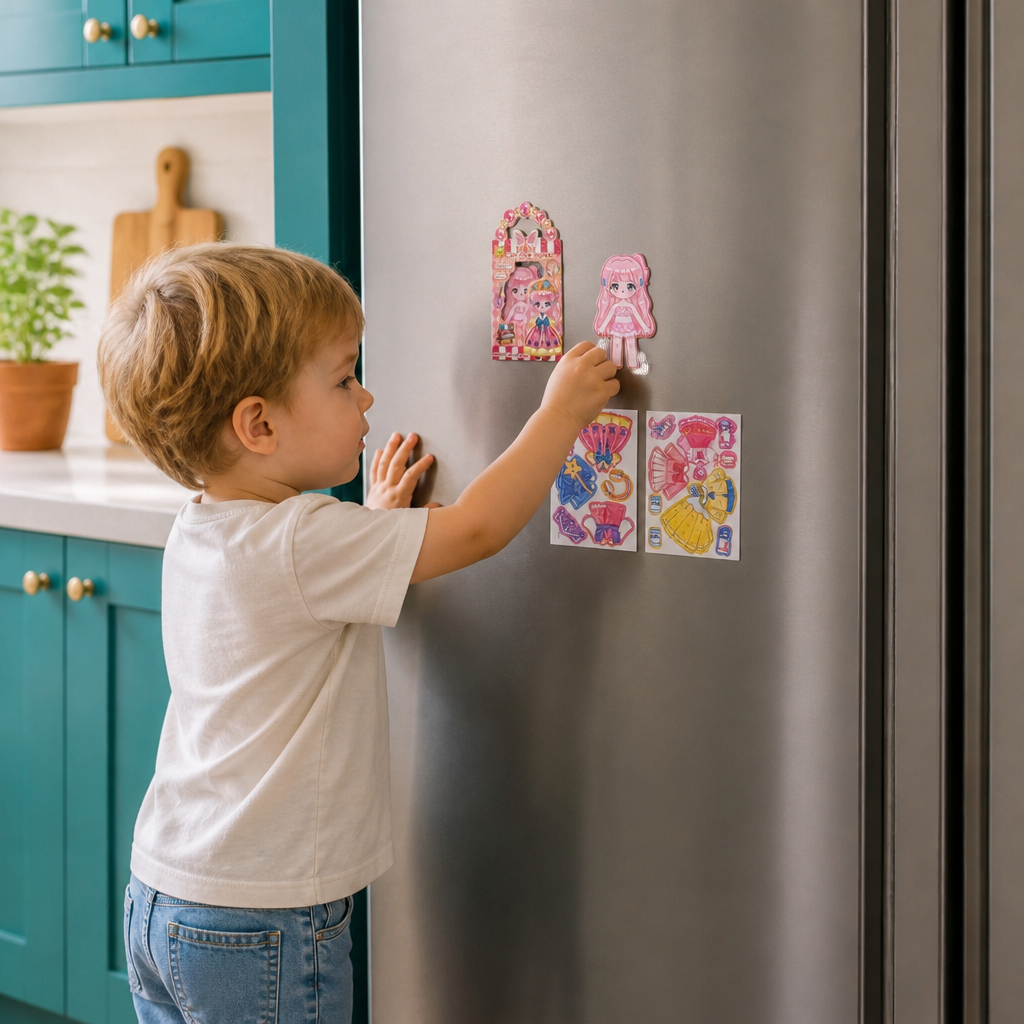 Princess Magnetic Dress-Up Set with 3D Stickers