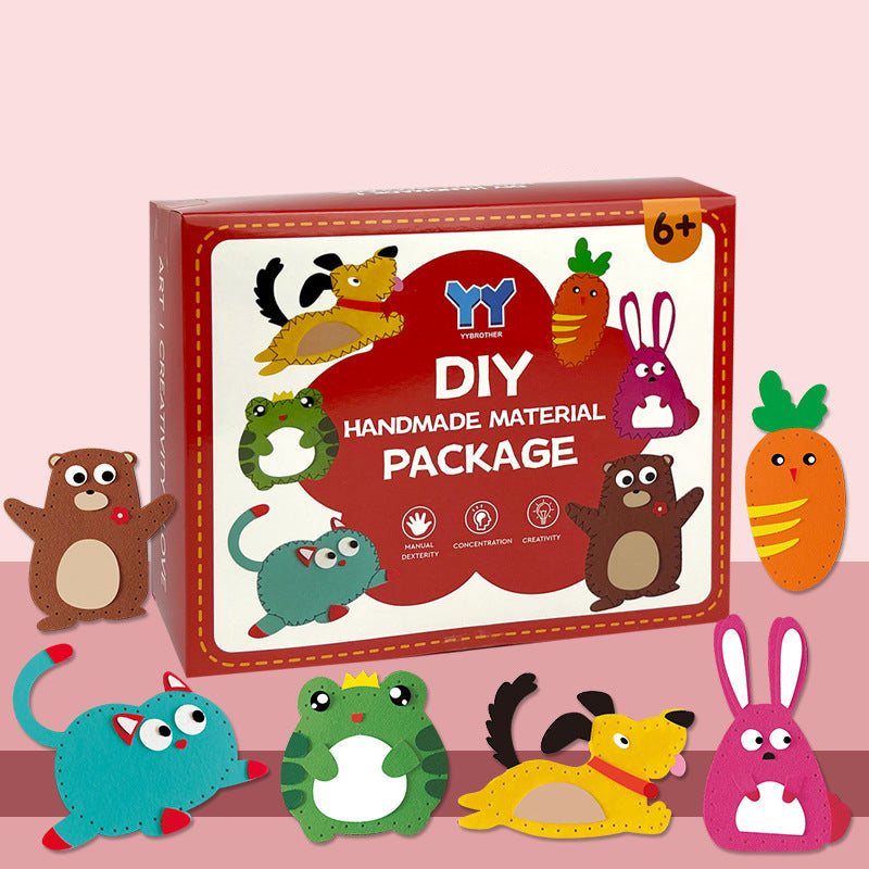 Safe Felt Animal Sewing Kit for DIY Crafting