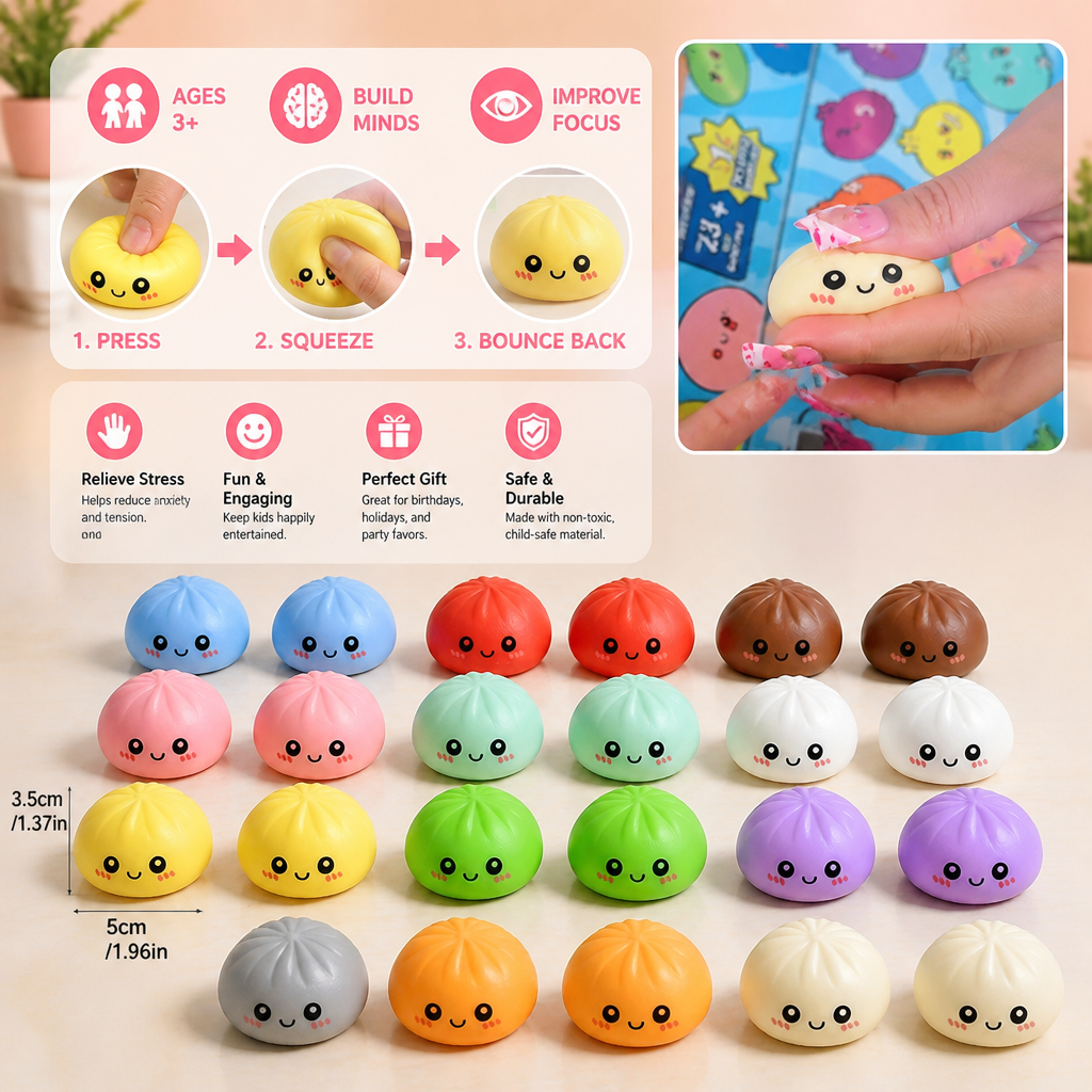 Dumpling Squishy Advent Calendar with Mystery Fidget Surprises