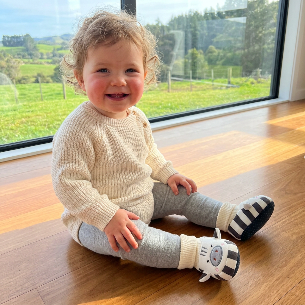 Cosy Baby Sock Shoes – Warm, Non-Slip & Comfortable