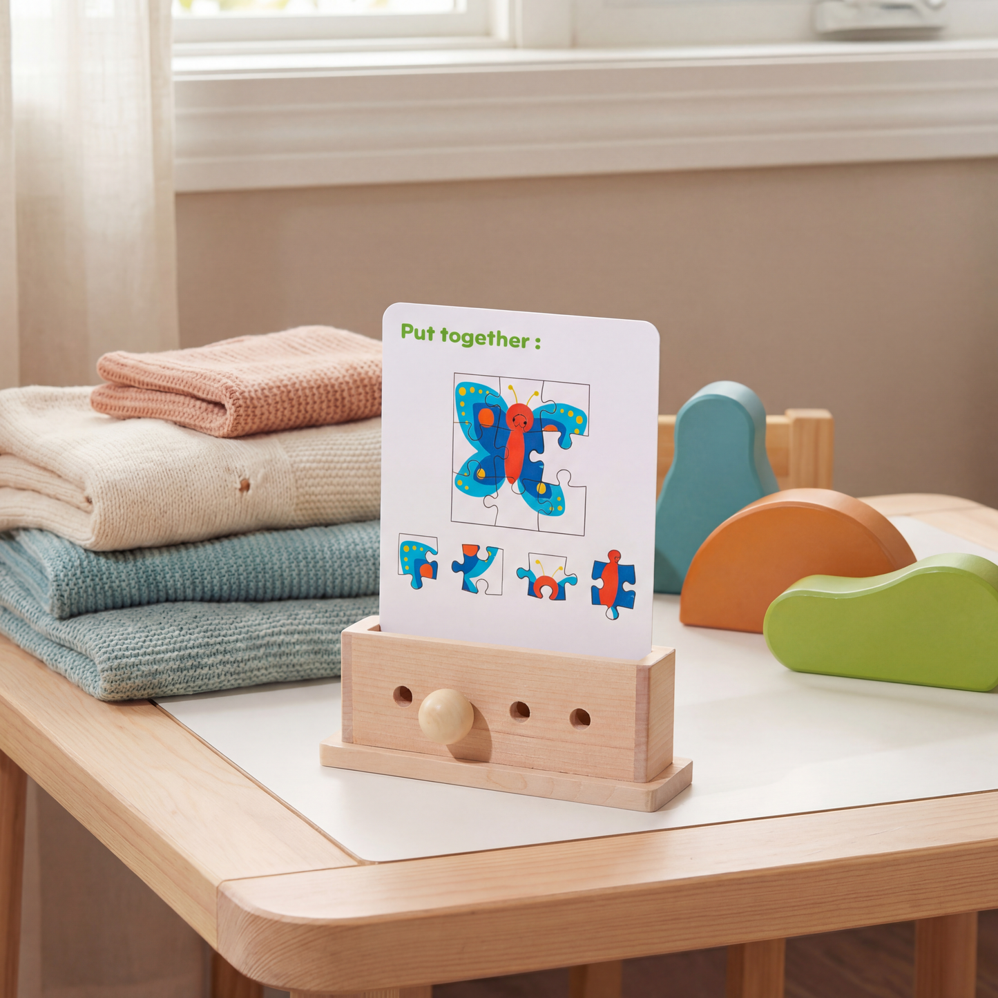 Wooden Logic Decoding Learning Game for Kids – Promoting Early Skills