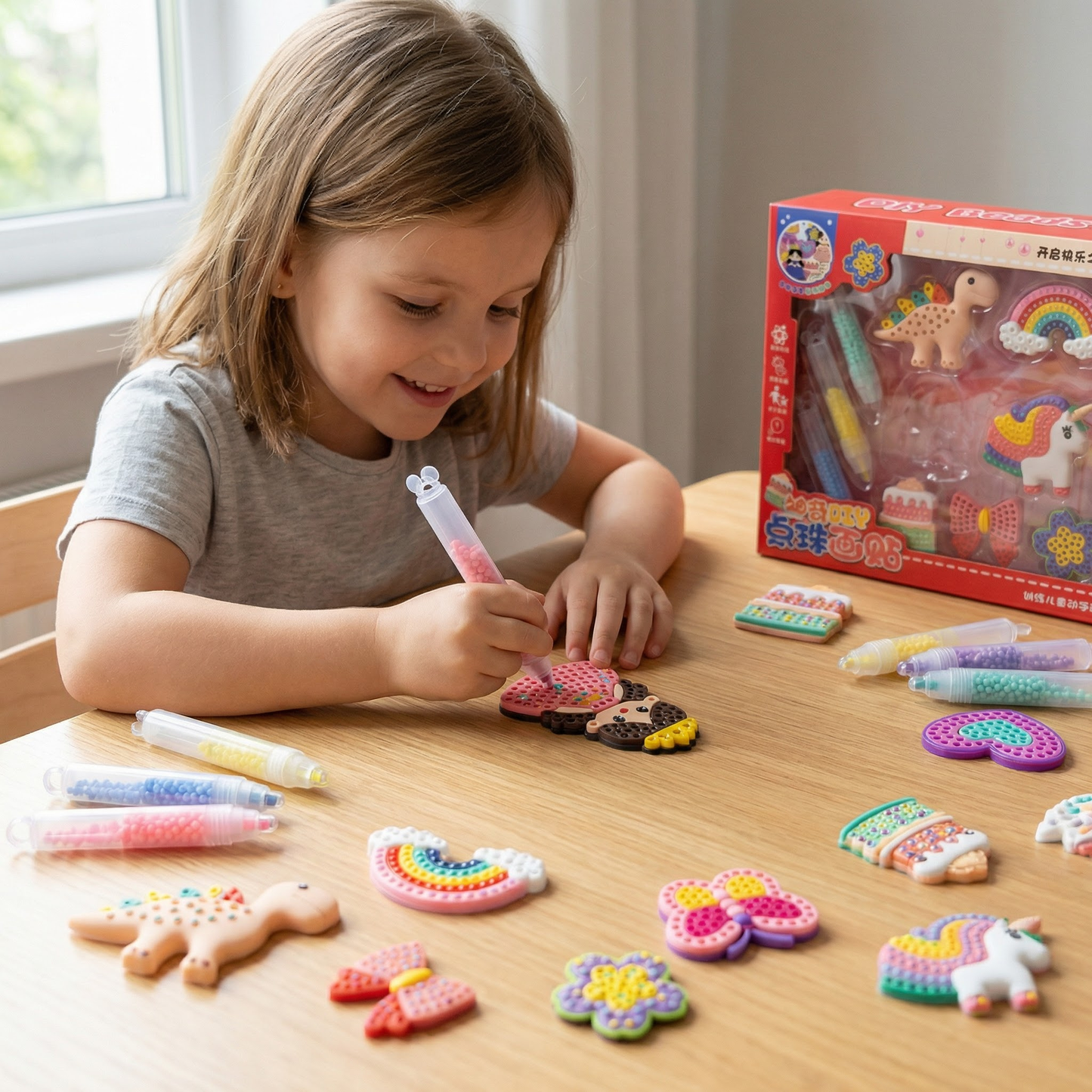 Magical Bead Painting – DIY Set for Kids