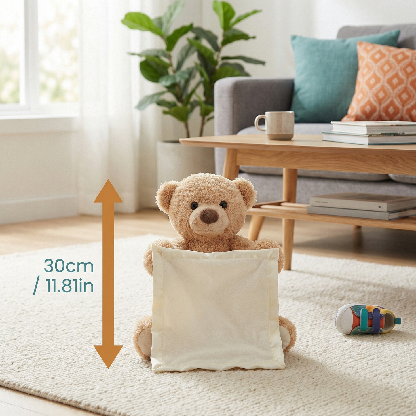 Peek-a-boo Teddy Bear – Interactive Plush Toy