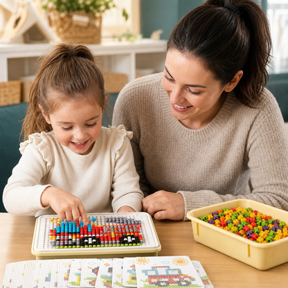 Montessori Learning Peg Mosaic Board