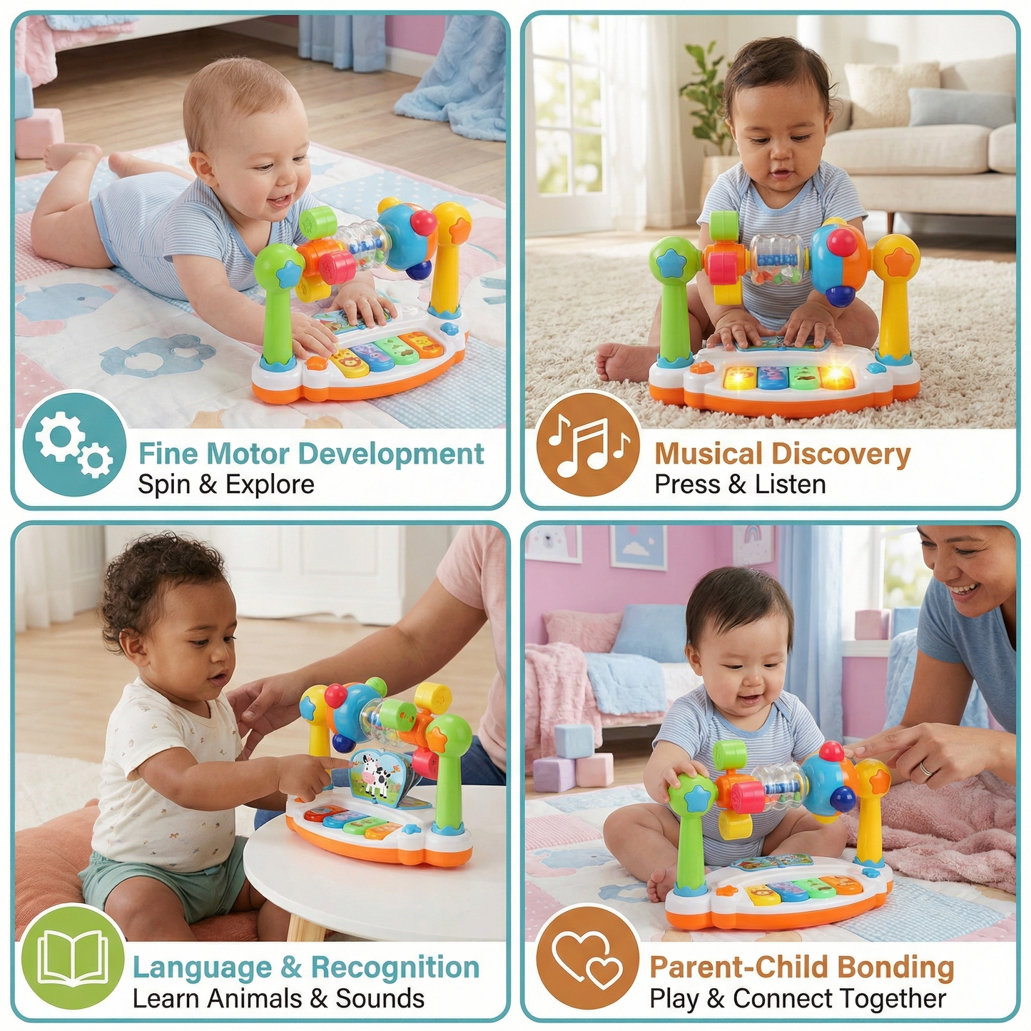 Musical 5-in-1 Learning Toy for Babies