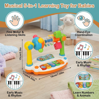 Musical 5-in-1 Learning Toy for Babies