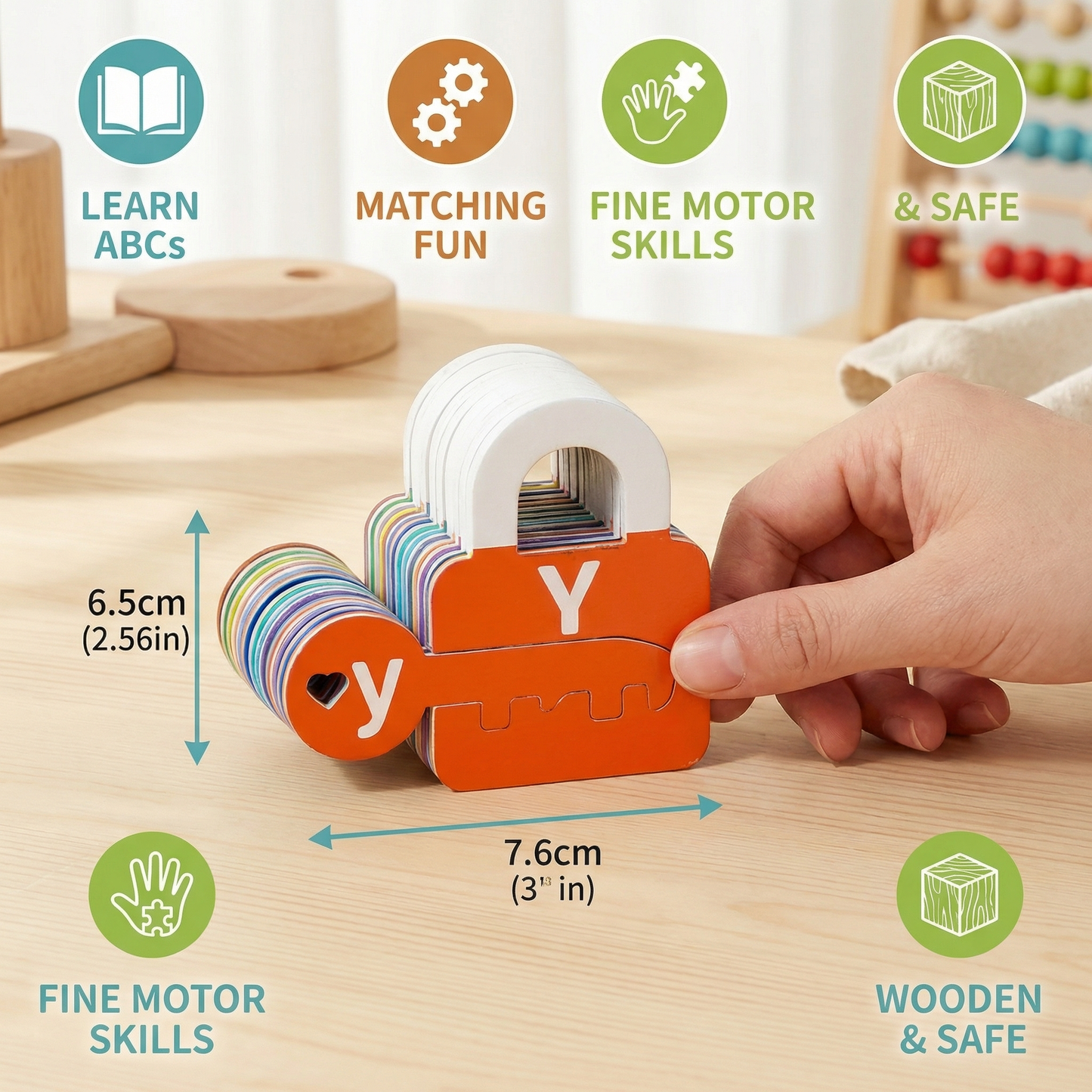 Letters and Math Locks and Keys Learning Game