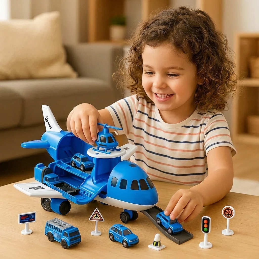 Airplane and Vehicle Play Set