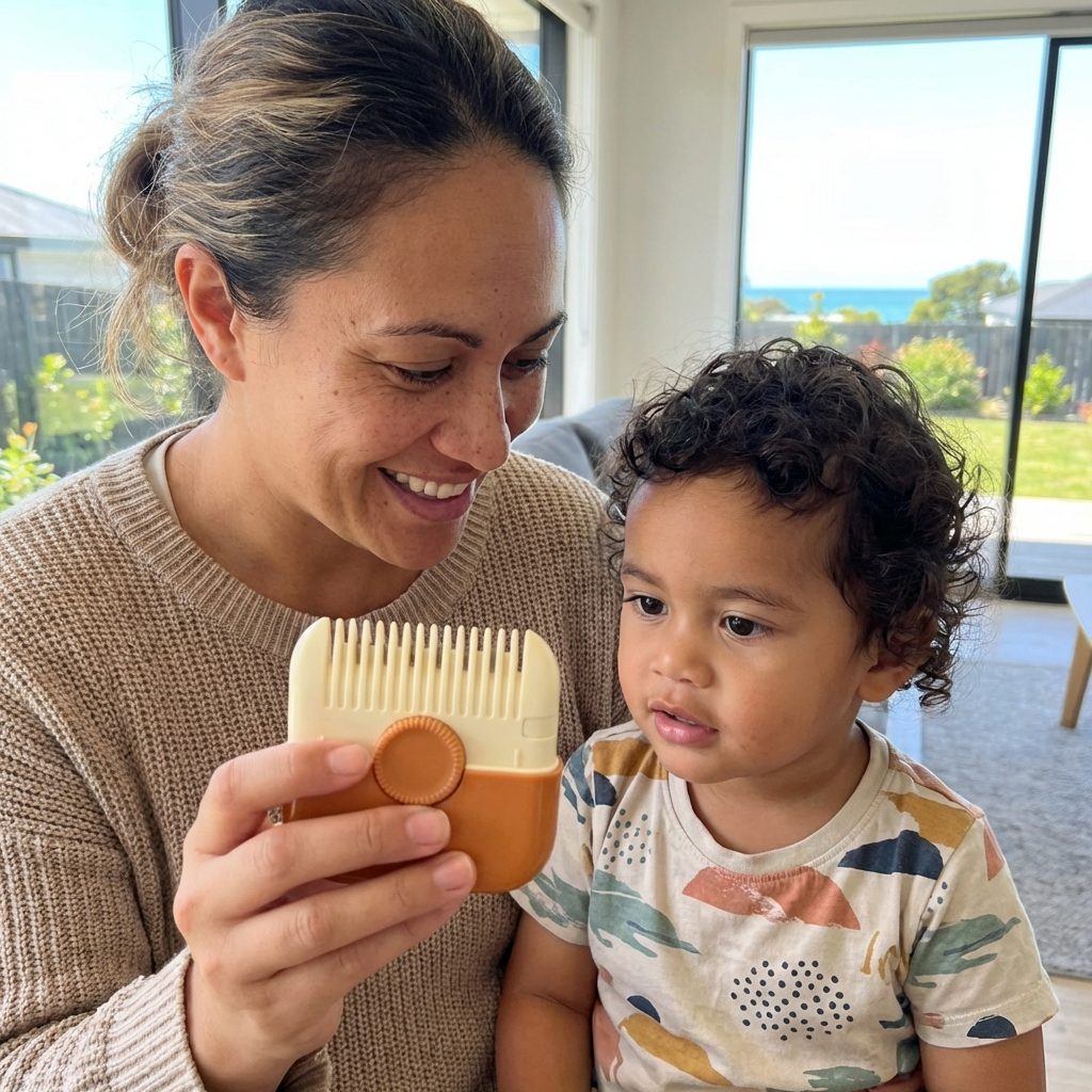 Child-Friendly and Gentle Hair Cutting Comb