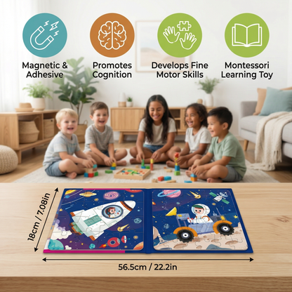 Magnetic Montessori Puzzle Book