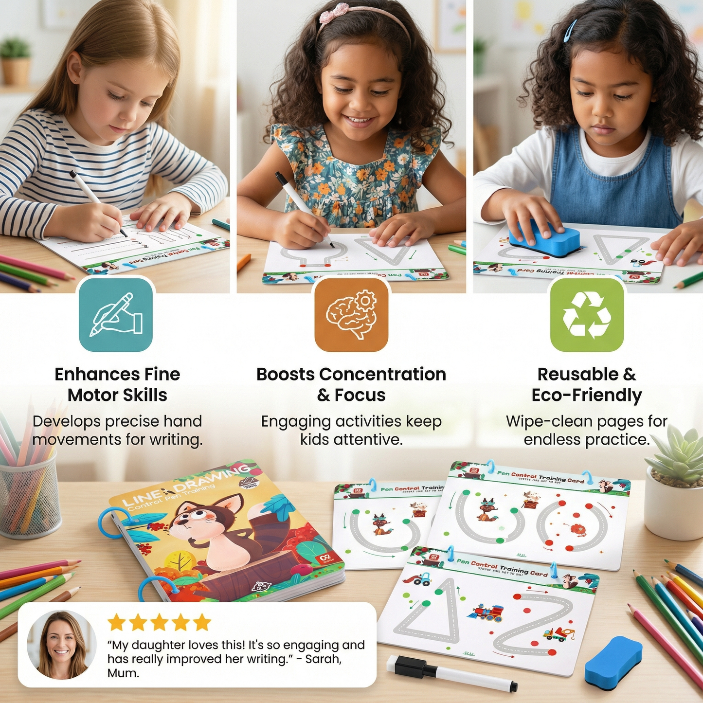 Pen Control Training Book for Children