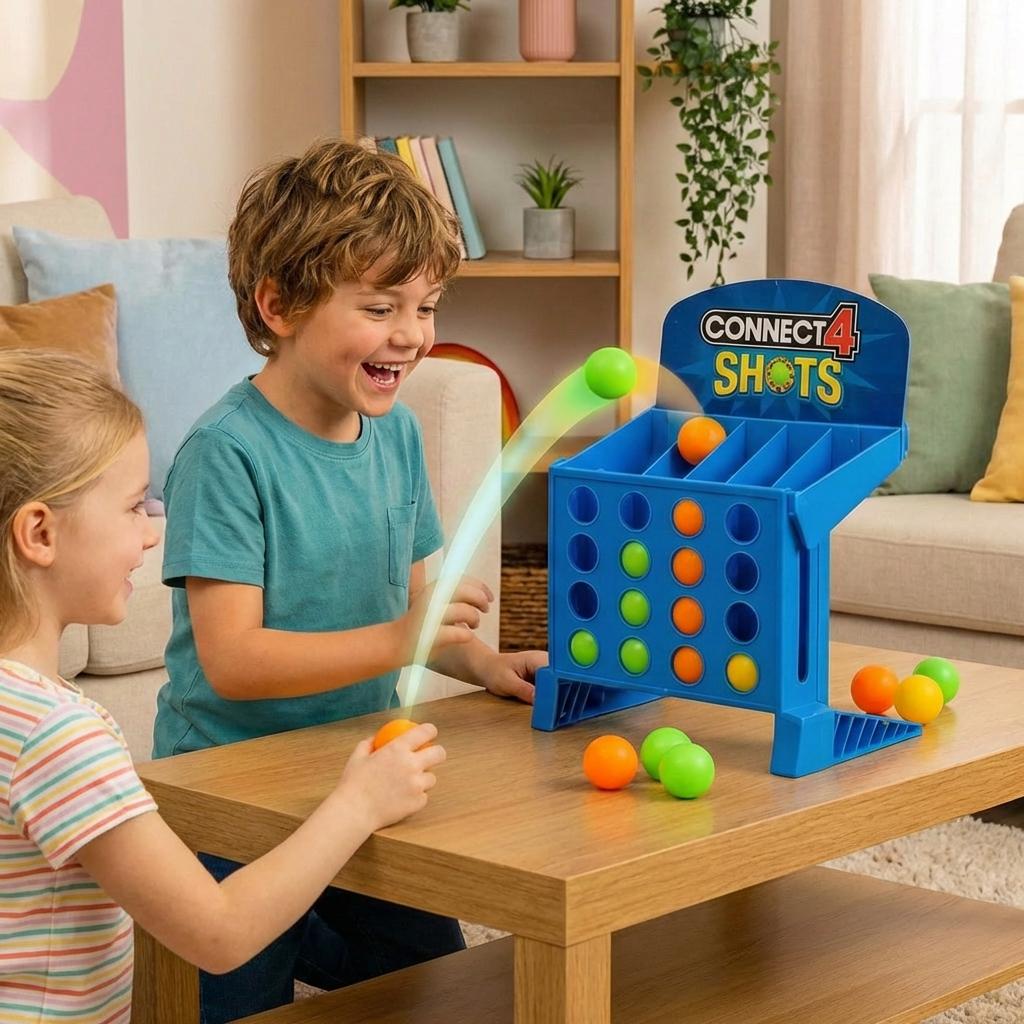 Four in a Row Target Shooting Game