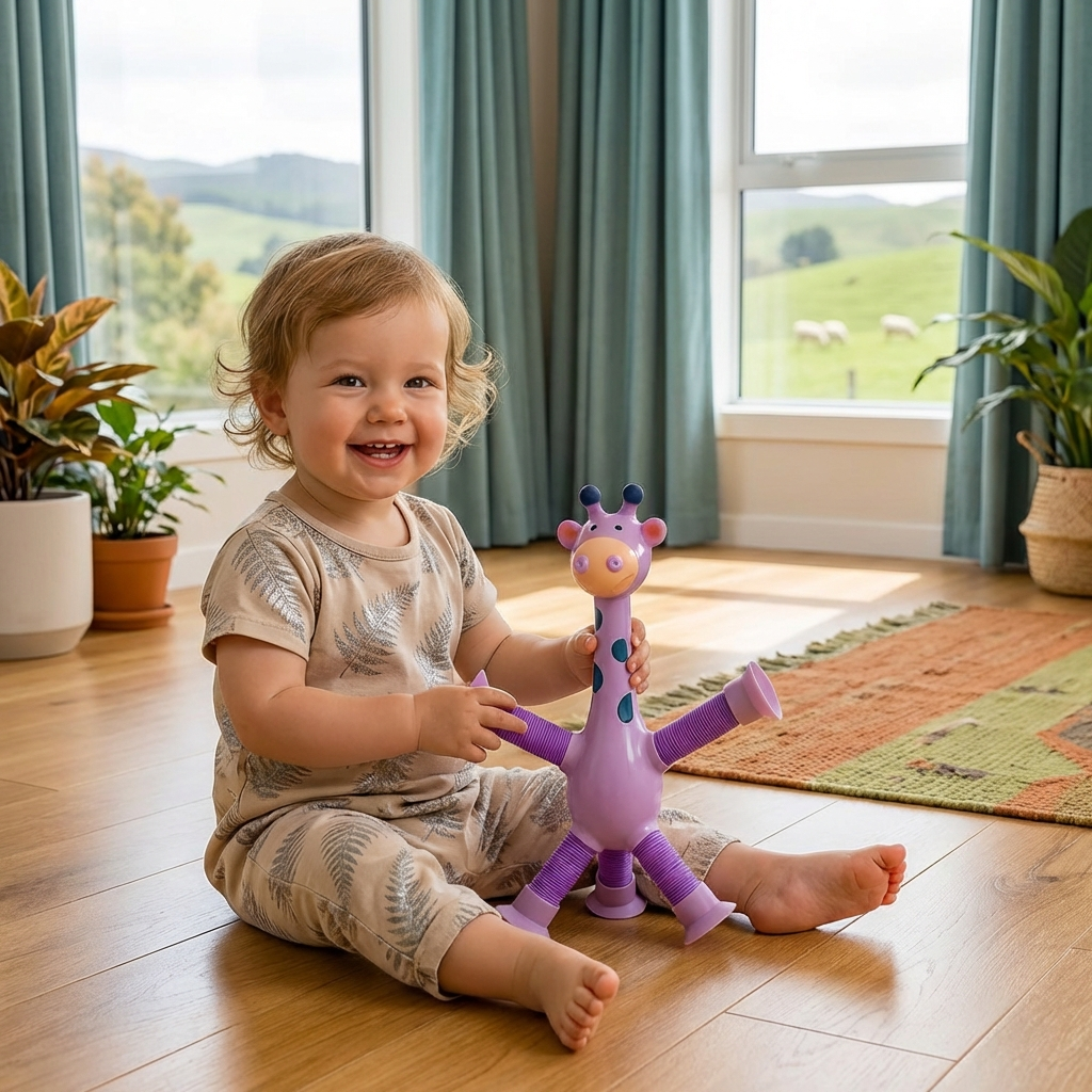 Sensory Suction Cup Giraffe Baby Toy