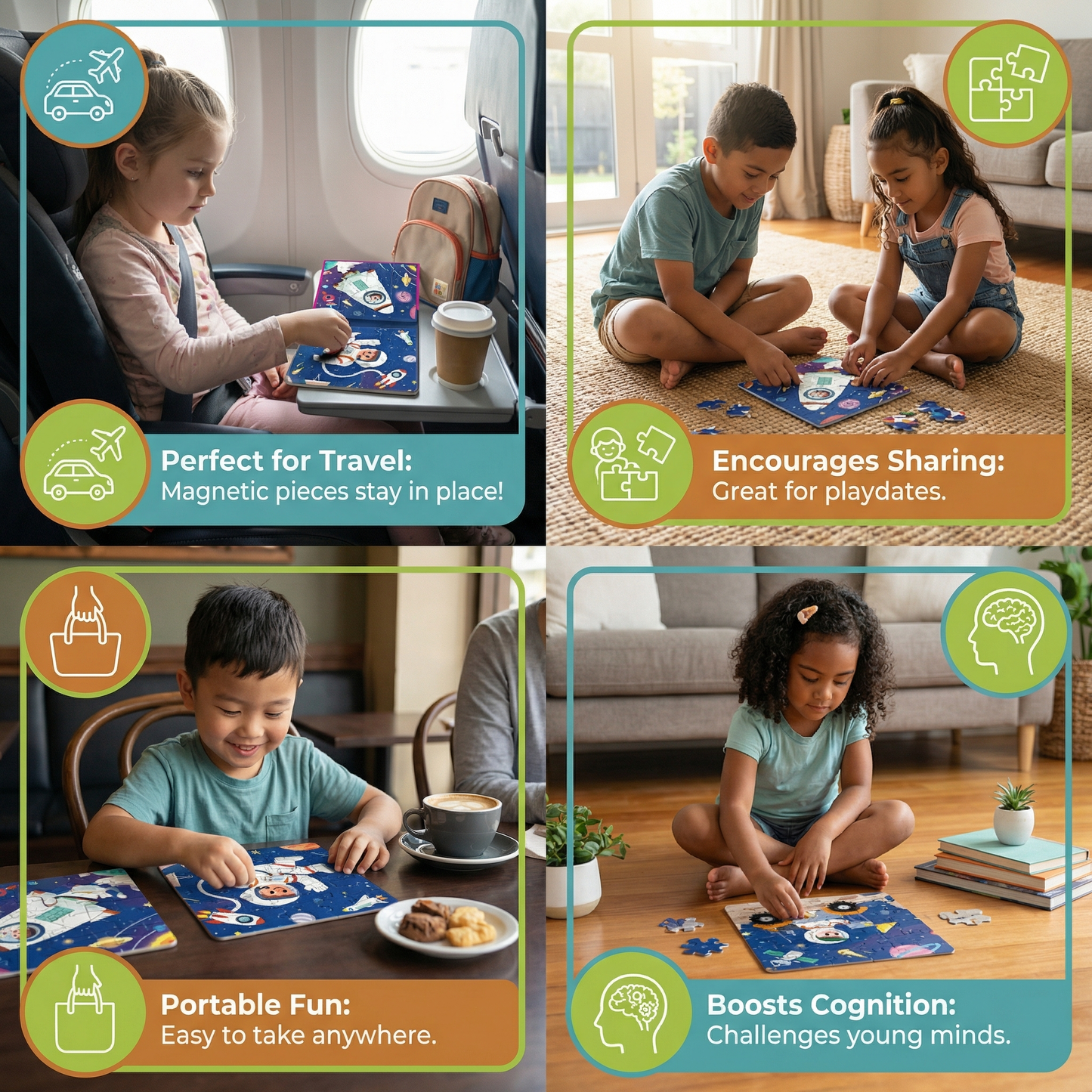 Magnetic Montessori Puzzle Book