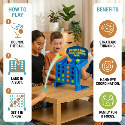 Four in a Row Target Shooting Game