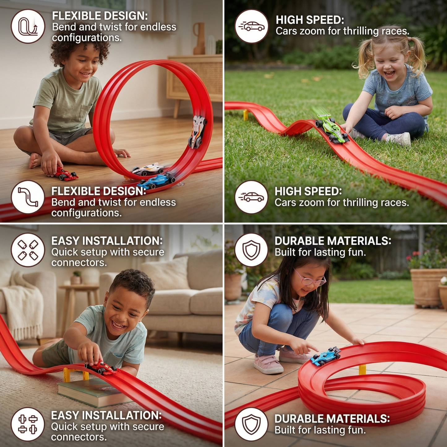 Flexible Racing Track Set