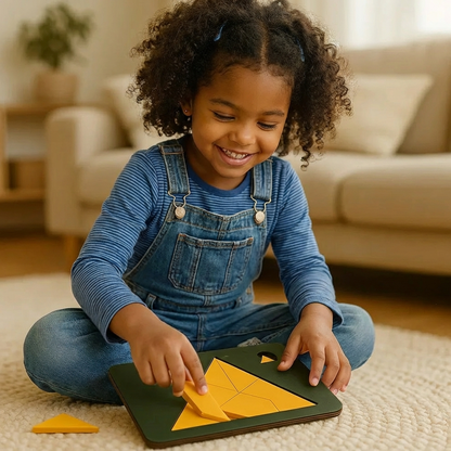 Wooden Tangram Puzzle Game
