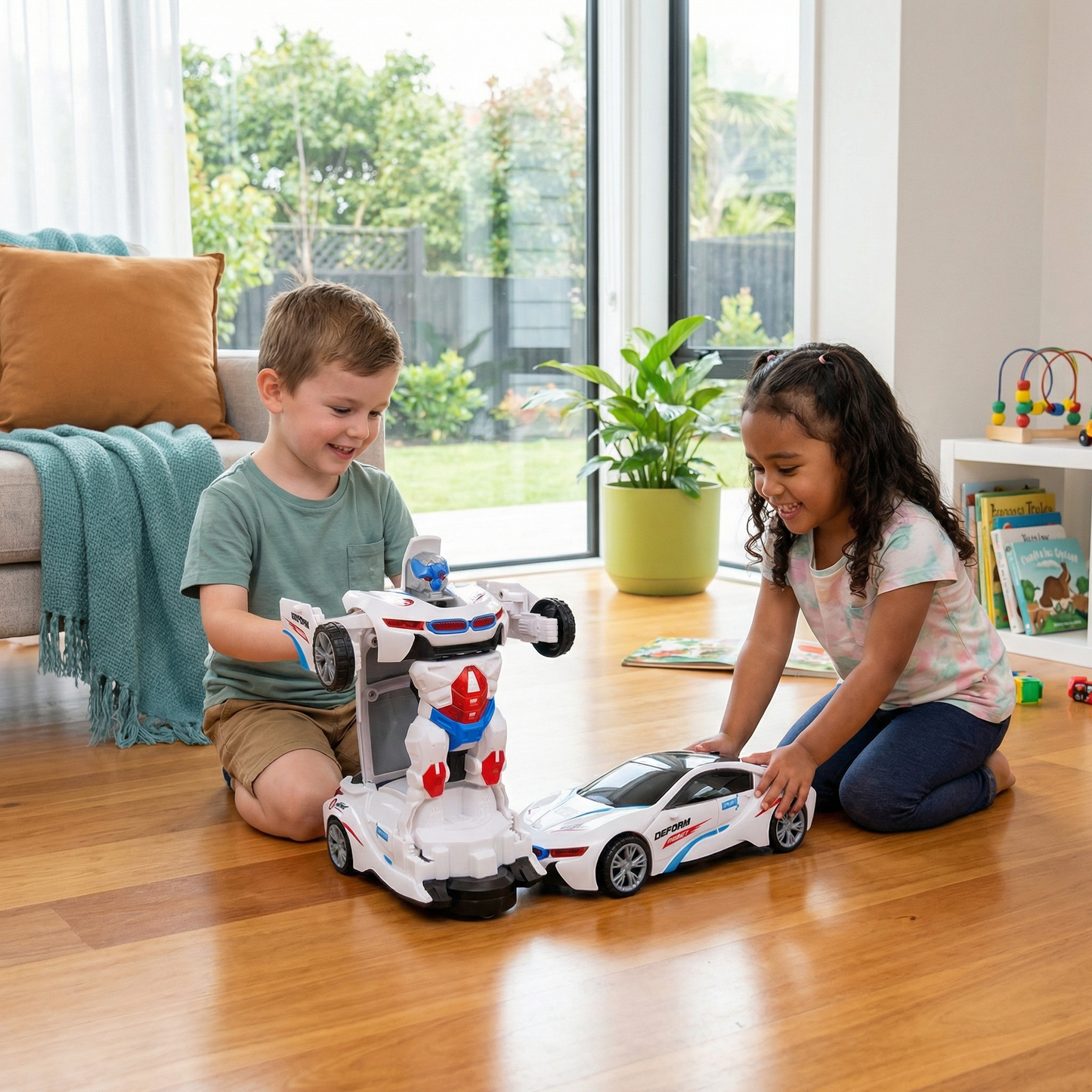 Transformable Race Car Toy