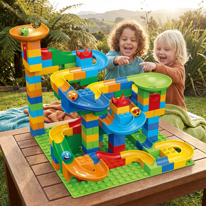 Ball Track Made of Blocks