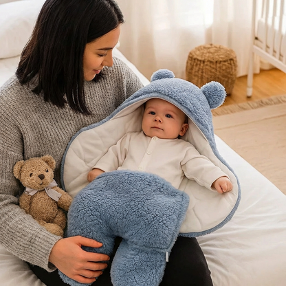 Baby Blanket and Pajamas in Bear Design