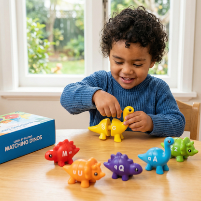 Educational Montessori Color Dinosaur Sorting Game Set
