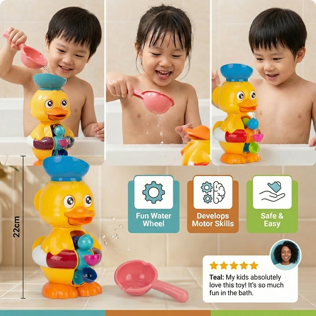 Waterwheel Bath Duck Toy
