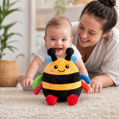 Interactive Musical Tummy Time Bee Plush Toy