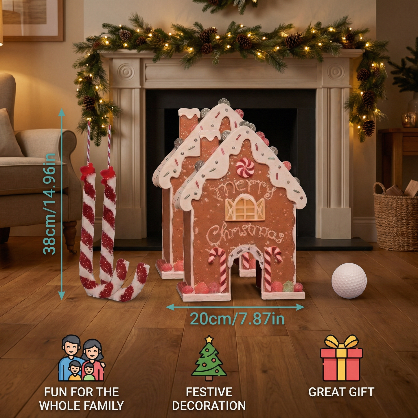 Gingerbread Golf Christmas Toy