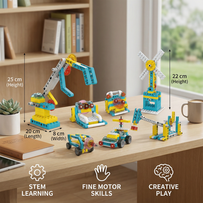 3-in-1 Science and Technology Building Block Playset