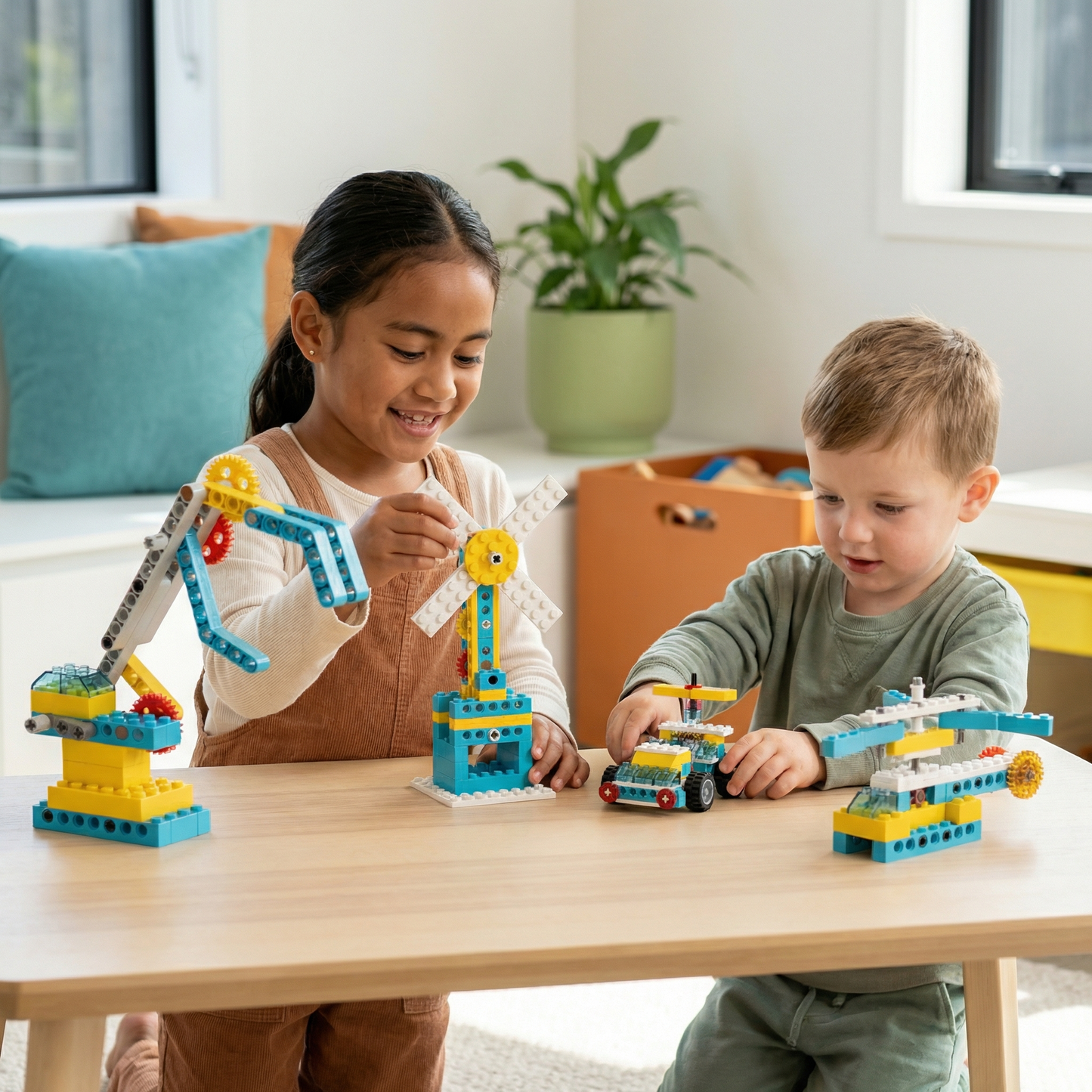 3-in-1 Science and Technology Building Block Playset