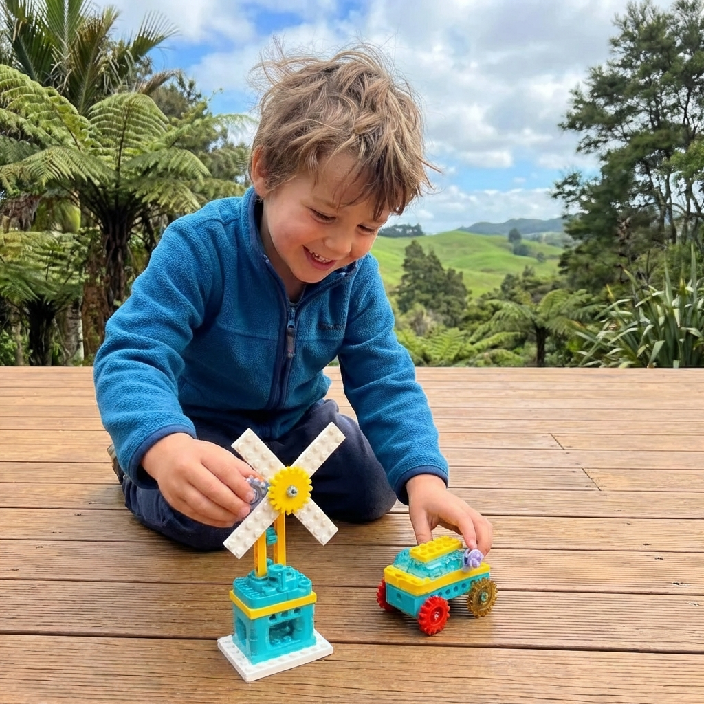 3-in-1 Science and Technology Building Block Playset