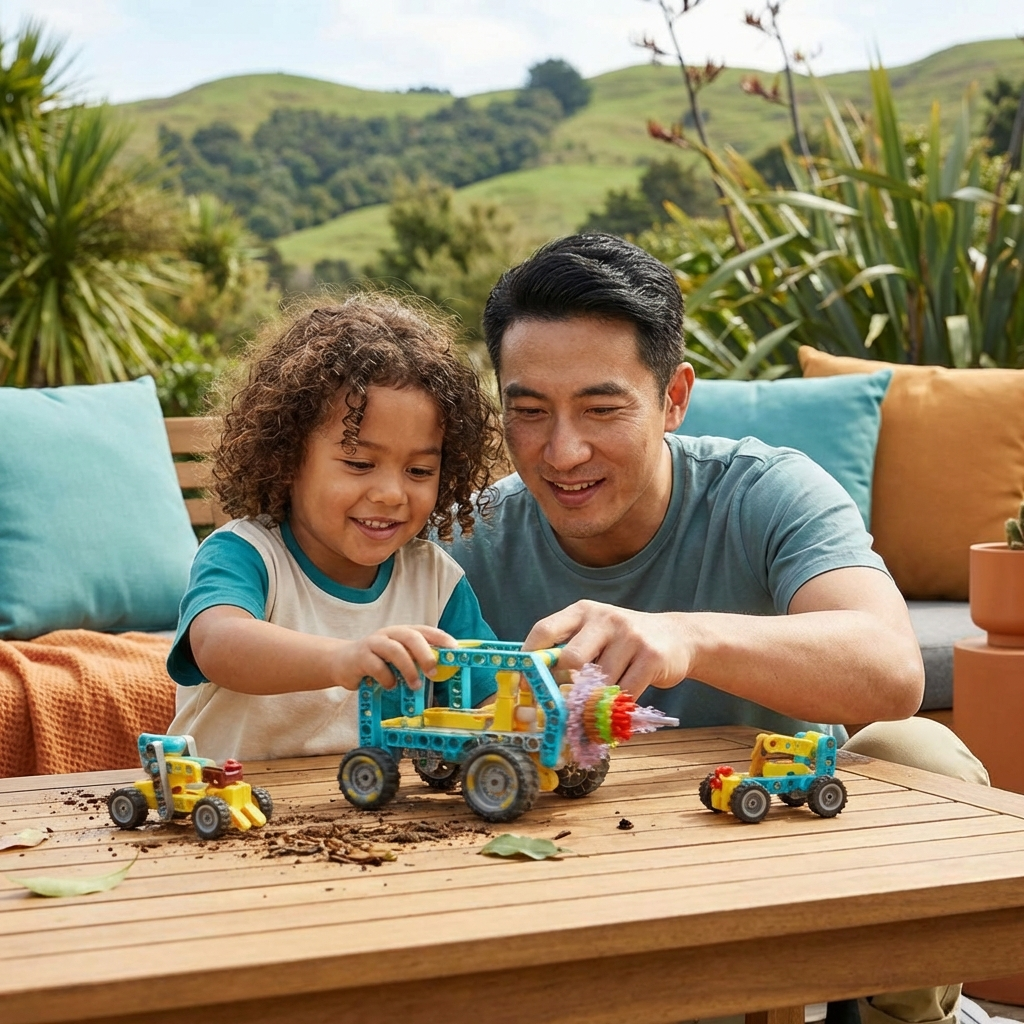 3-in-1 Science and Technology Building Block Playset