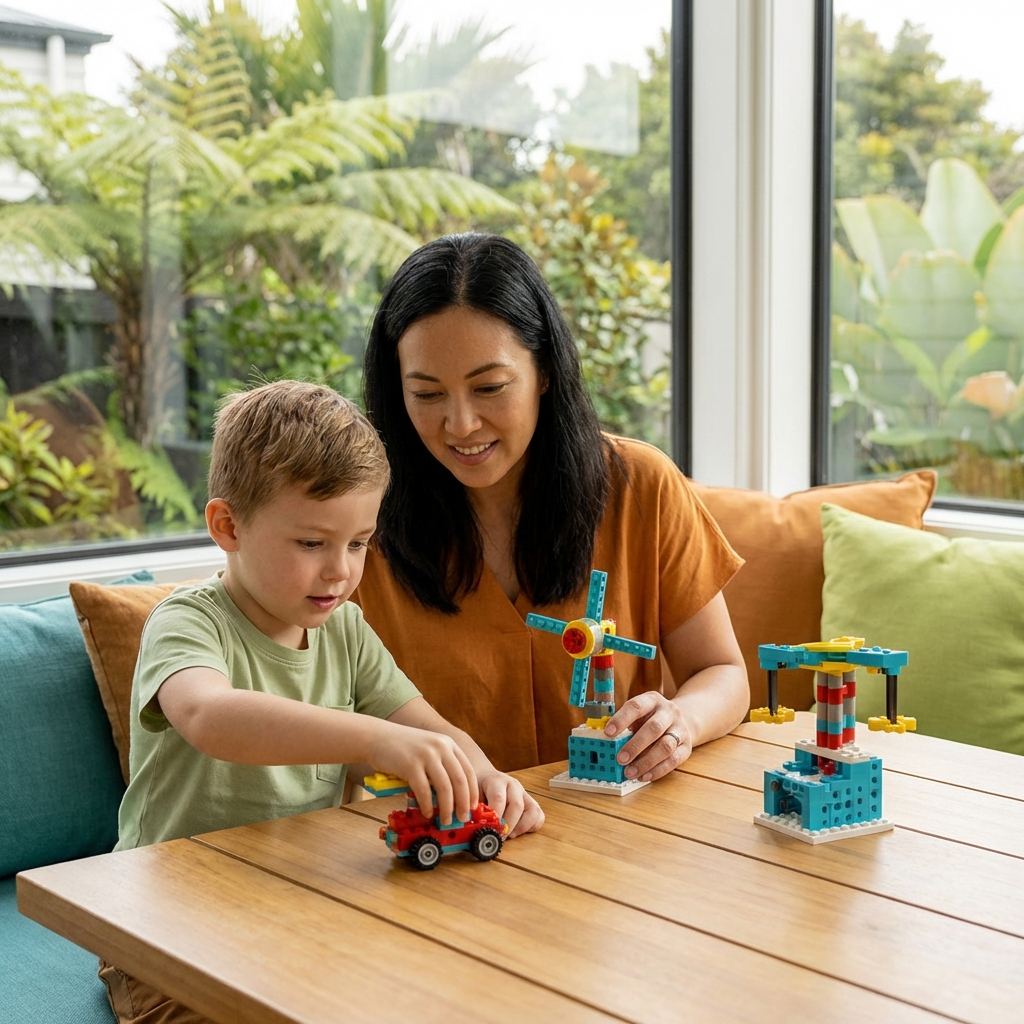 3-in-1 Science and Technology Building Block Playset