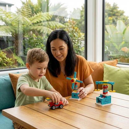 3-in-1 Science and Technology Building Block Playset