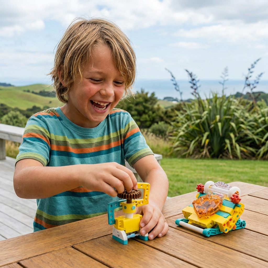 3-in-1 Science and Technology Building Block Playset