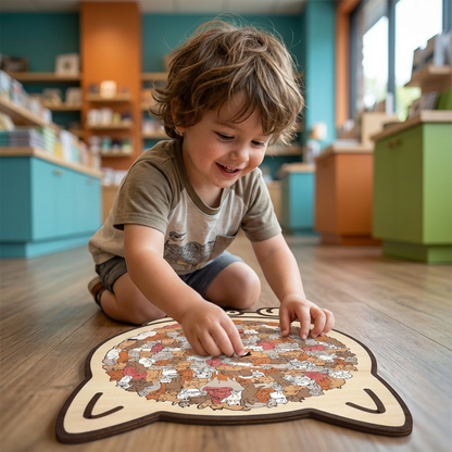 Wooden Cat Puzzle