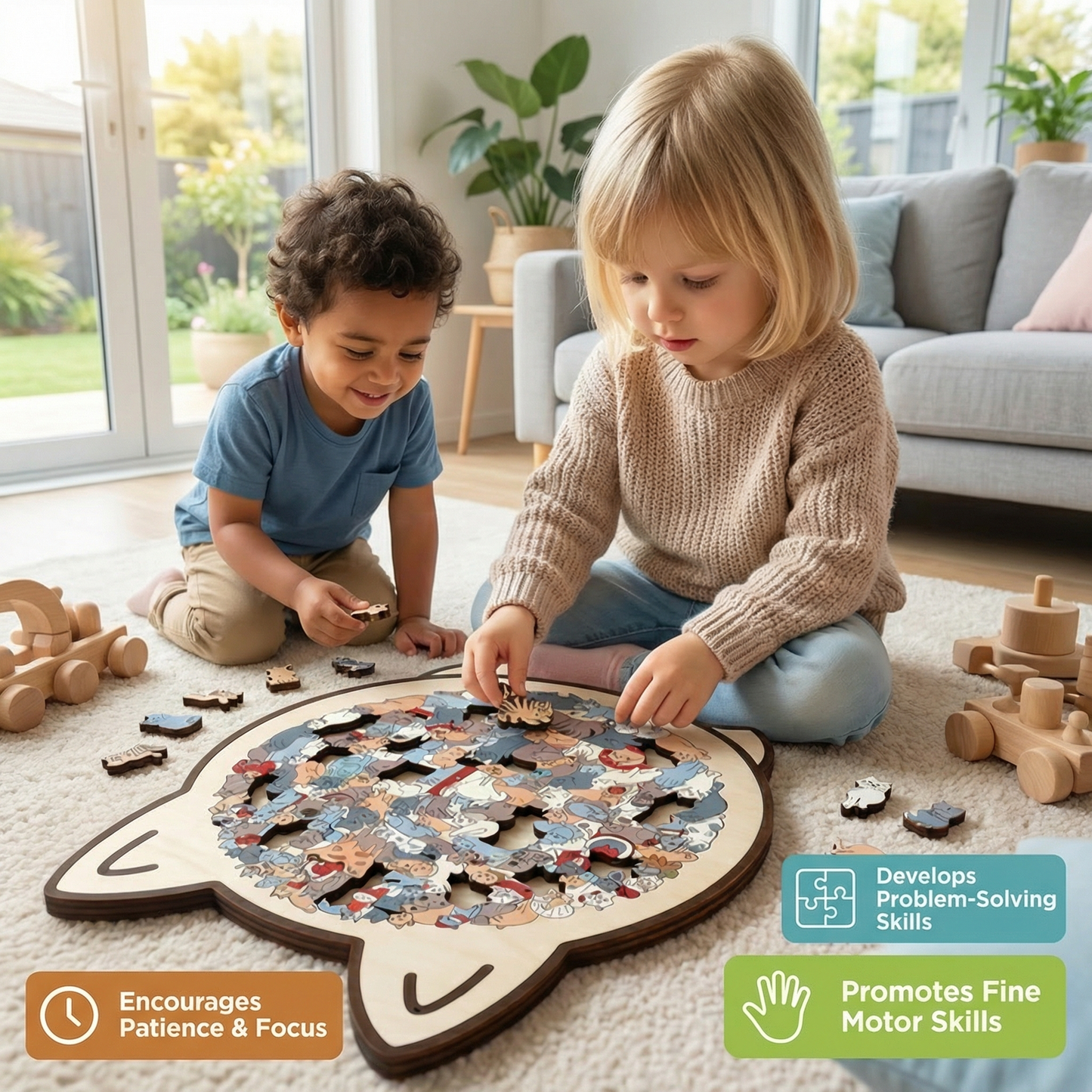 Wooden Cat Puzzle