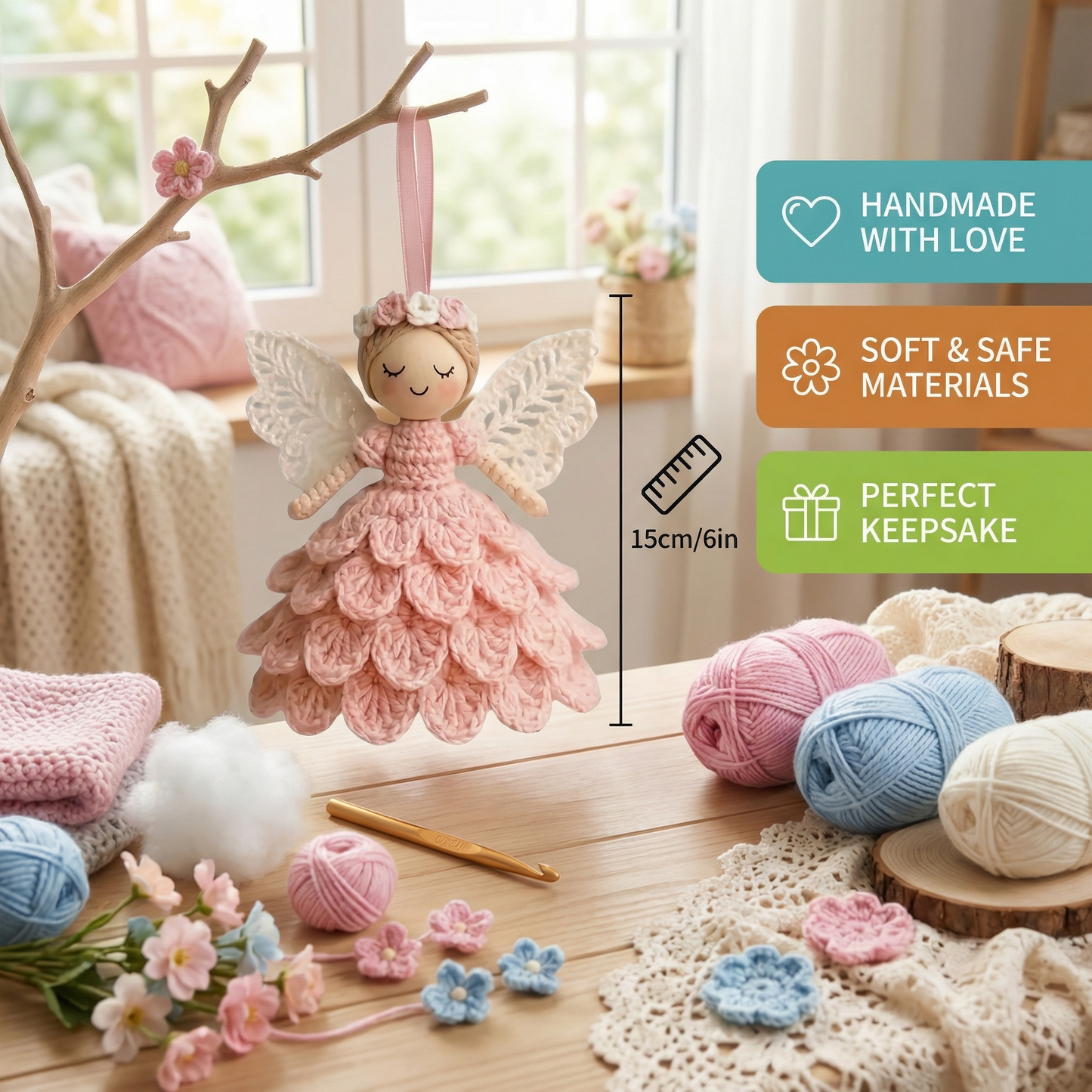 Crocheted Angels - DIY Set